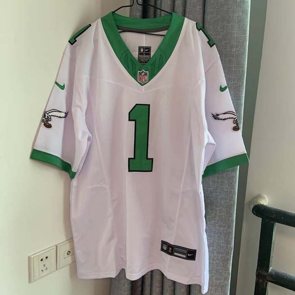 Philadelphia Eagles Jalen Hurts #1 White Jersey